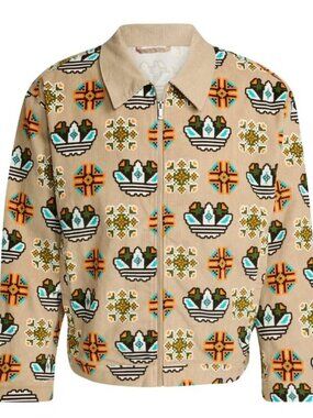 Adidas - Men's Monogram Allover Print Loose Coach Jacket